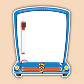 Small Van Shape Whiteboard